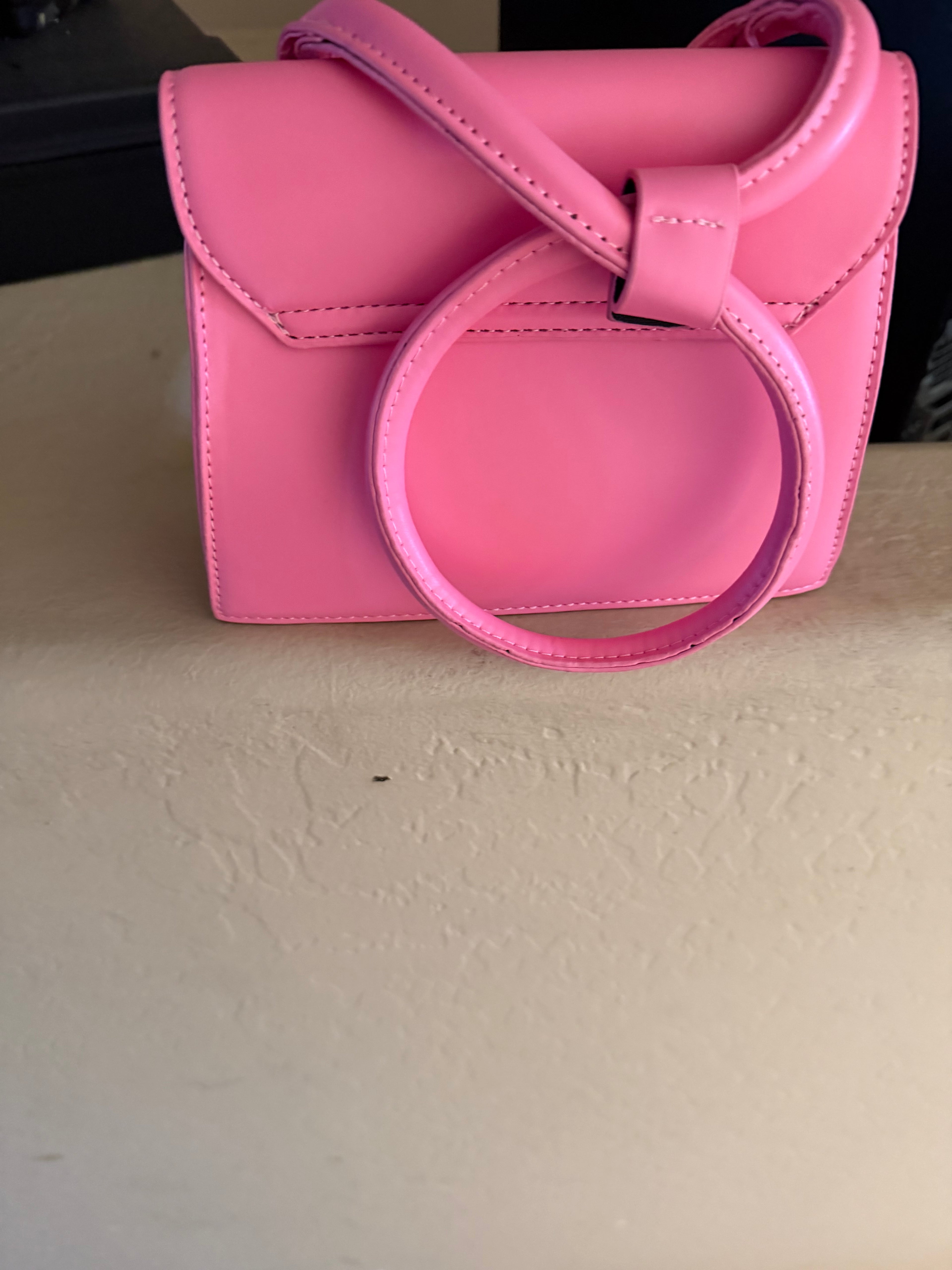 Jacquemus Le Chiquito Pink Leather Detachable Strap Mini Tote Bag