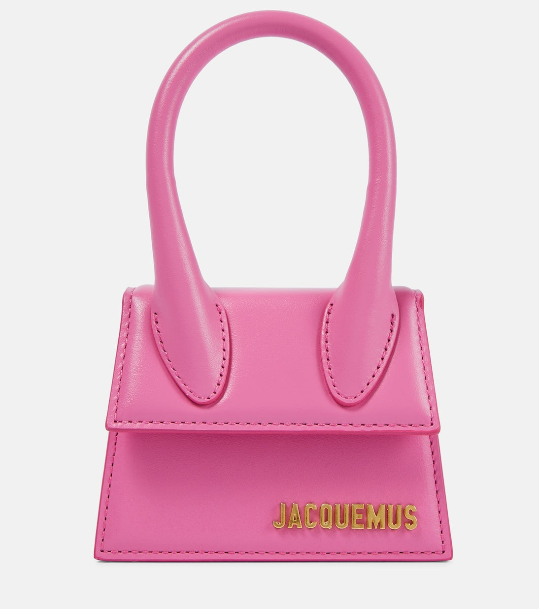 Jacquemus Le Chiquito Pink Leather Detachable Strap Mini Tote Bag